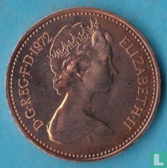 United Kingdom 1 new penny 1972 (PROOF) - Image 1
