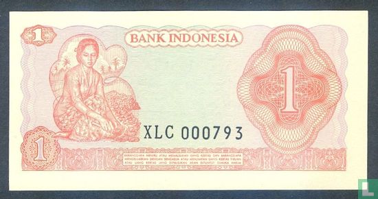 Indonesia 1 Rupiah 1968 (Replacement) - Image 2