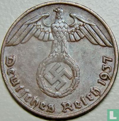 Empire allemand 1 reichspfennig 1937 (A) - Image 1