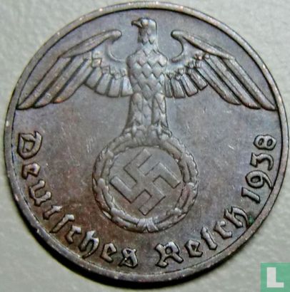 German Empire 1 reichspfennig 1938 (E) - Image 1