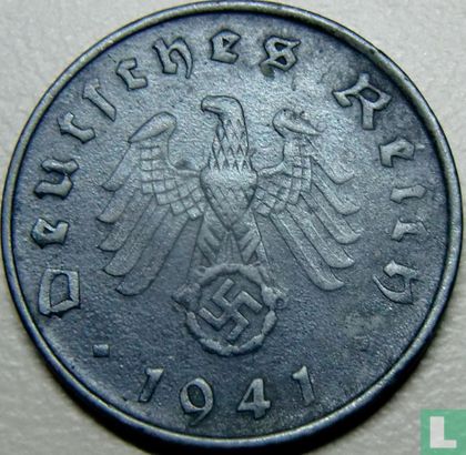 German Empire 10 reichspfennig 1941 (D) - Image 1