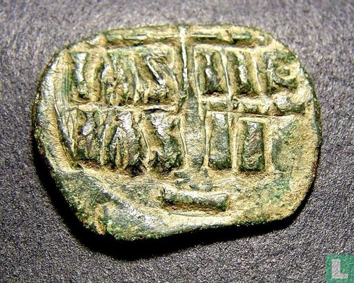 Byzantijnse Rijk AE Follis (Romanus III) 1028-1034 n. Chr. - Afbeelding 1
