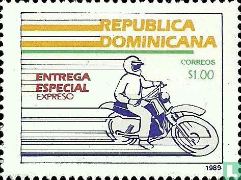 Express stamp-Motorcyclist