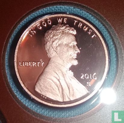 United States 1 cent 2016 (PROOF) - Image 1