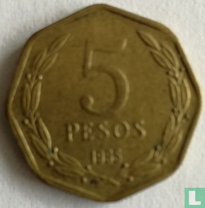 Chili 5 pesos 1995 - Image 1