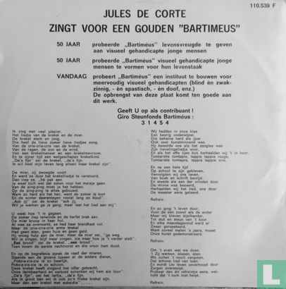 Jules de Corte zingt voor een gouden Bartiméus - Afbeelding 2