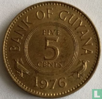 Guyana 5 Cent 1976 - Bild 1