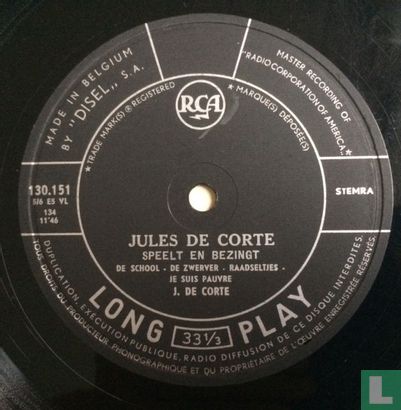 Jules de Corte speelt en bezingt - Afbeelding 1