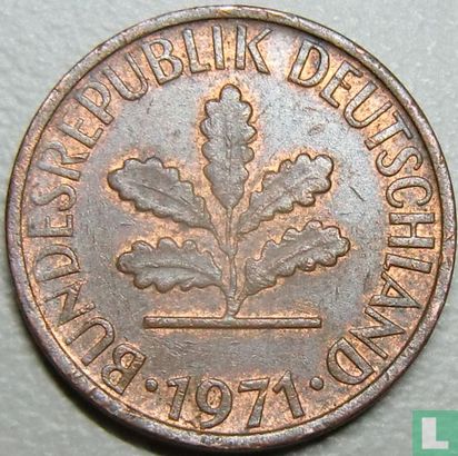 Duitsland 1 pfennig 1971 (G) - Afbeelding 1