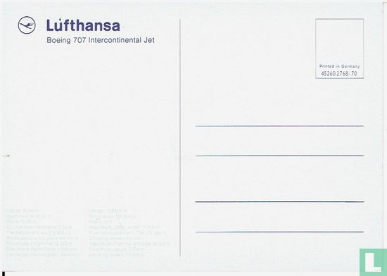 Lufthansa - Boeing 707 - Afbeelding 2