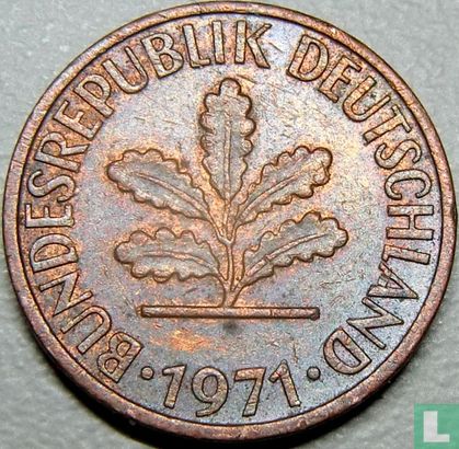 Duitsland 1 pfennig 1971 (J) - Afbeelding 1