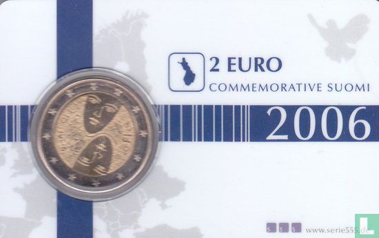Finnland 2 Euro 2006 (Coincard) "100th anniversary of Universal Suffrage" - Bild 1