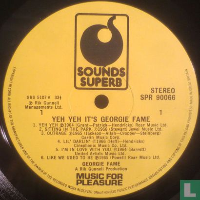 Yeh Yeh it's Georgie Fame - Afbeelding 3
