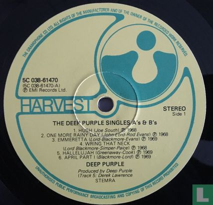 The Deep Purple singles A's & B's - Afbeelding 3
