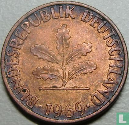 Allemagne 1 pfennig 1969 (D) - Image 1