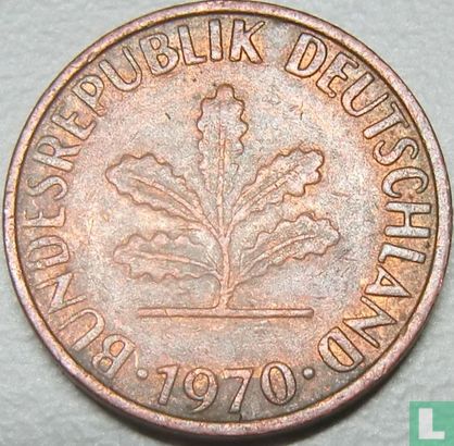 Duitsland 1 pfennig 1970 (F) - Afbeelding 1
