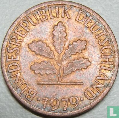 Duitsland 1 pfennig 1979 (J) - Afbeelding 1