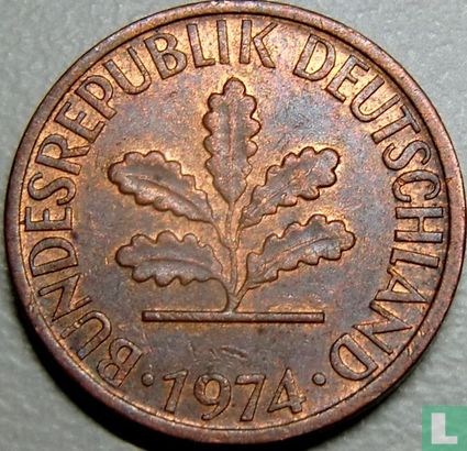 Allemagne 1 pfennig 1974 (D) - Image 1