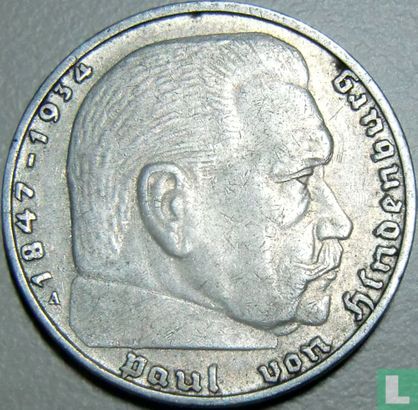 Duitse Rijk 2 reichsmark 1937 (A) - Afbeelding 2