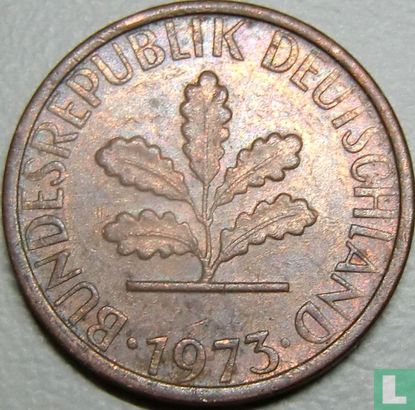 Duitsland 1 pfennig 1973 (G) - Afbeelding 1