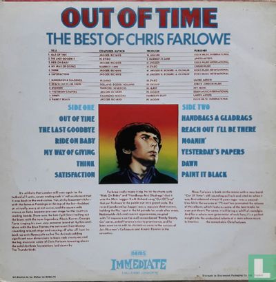Out of Time - The Best of Chris Farlowe - Afbeelding 2