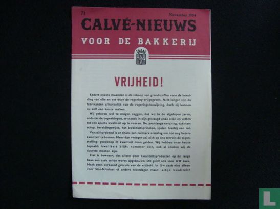 Calvé-nieuws voor de bakkerij 71 - Image 1