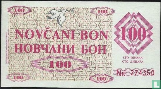 Bosnië en Herzegovina 100 Dinara 1992 - Afbeelding 1