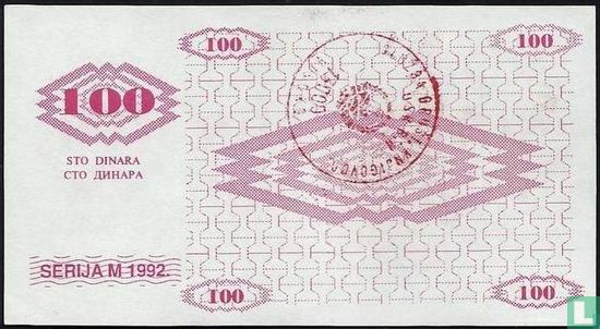 Bosnië en Herzegovina 100 Dinara 1992 - Afbeelding 2