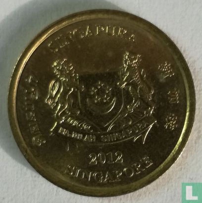 Singapour 5 cents 2012 - Image 1