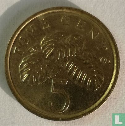 Singapour 5 cents 2012 - Image 2