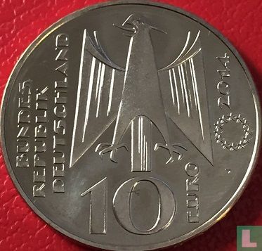 Duitsland 10 euro 2014 "300 years Fahrenheit Scale" - Afbeelding 1