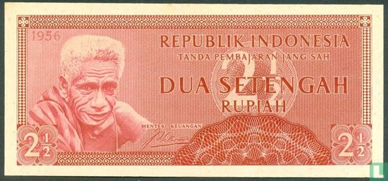 Indonesië 2½ Rupiah 1956 (Replacement) - Afbeelding 1