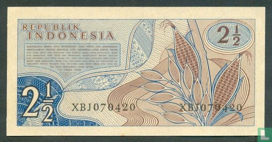 Indonesia 2½ Rupiah 1960 (Replacement) - Image 2