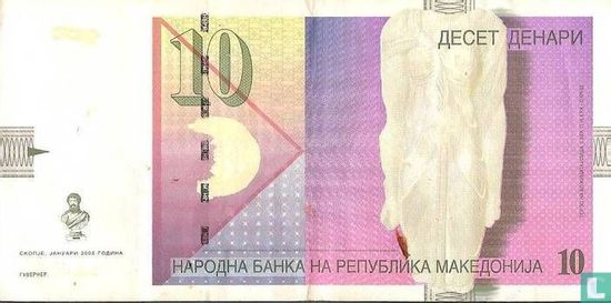 Macédoine 10 Denari 2005 - Image 1