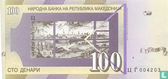 Macédoine 100 Denari 2008 - Image 2