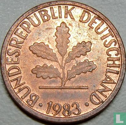 Germany 1 pfennig 1983 (F) - Image 1