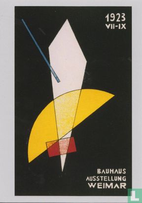 Plakat für die Bauhaus-Ausstellung in Weimar, 1923  - Bild 1