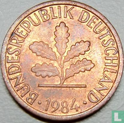 Duitsland 1 pfennig 1984 (D) - Afbeelding 1
