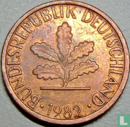 Duitsland 1 pfennig 1982 (G) - Afbeelding 1
