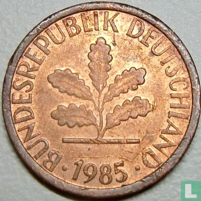 Duitsland 1 pfennig 1985 (G) - Afbeelding 1