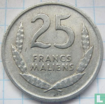 Mali 25 francs 1961 - Image 2
