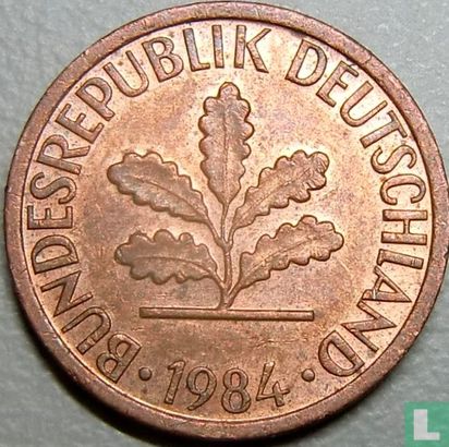 Deutschland 1 Pfennig 1984 (G) - Bild 1