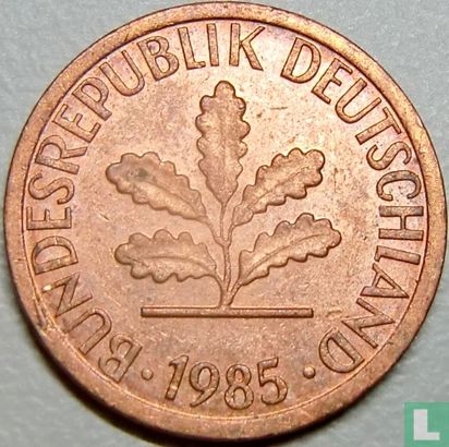 Allemagne 1 pfennig 1985 (J) - Image 1