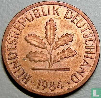 Allemagne 1 pfennig 1984 (J) - Image 1