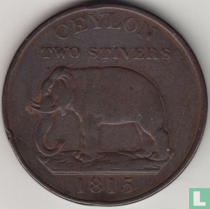 Ceylon 2 Stiver 1815 - Bild 1