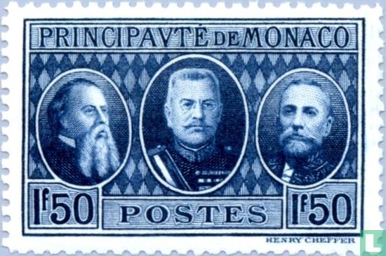 Karel III, Lodewijk II en Albert I van Monaco