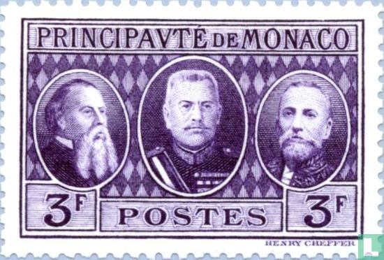 Charles III, Louis II et Albert Ier de Monaco