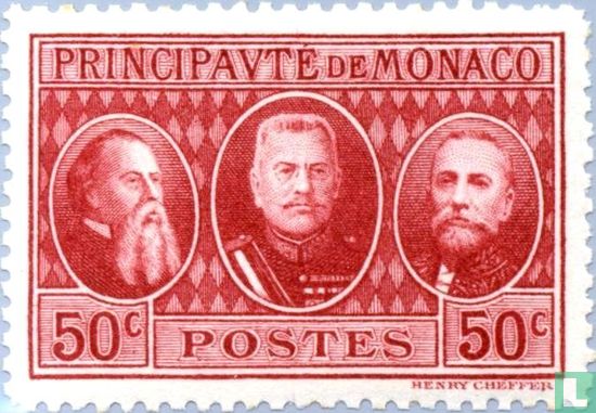Karel III, Lodewijk II en Albert I van Monaco