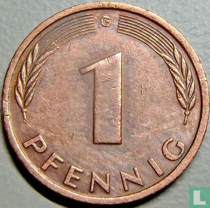 Duitsland 1 pfennig 1987 (G) - Afbeelding 2