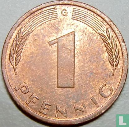 Duitsland 1 pfennig 1990 (G) - Afbeelding 2